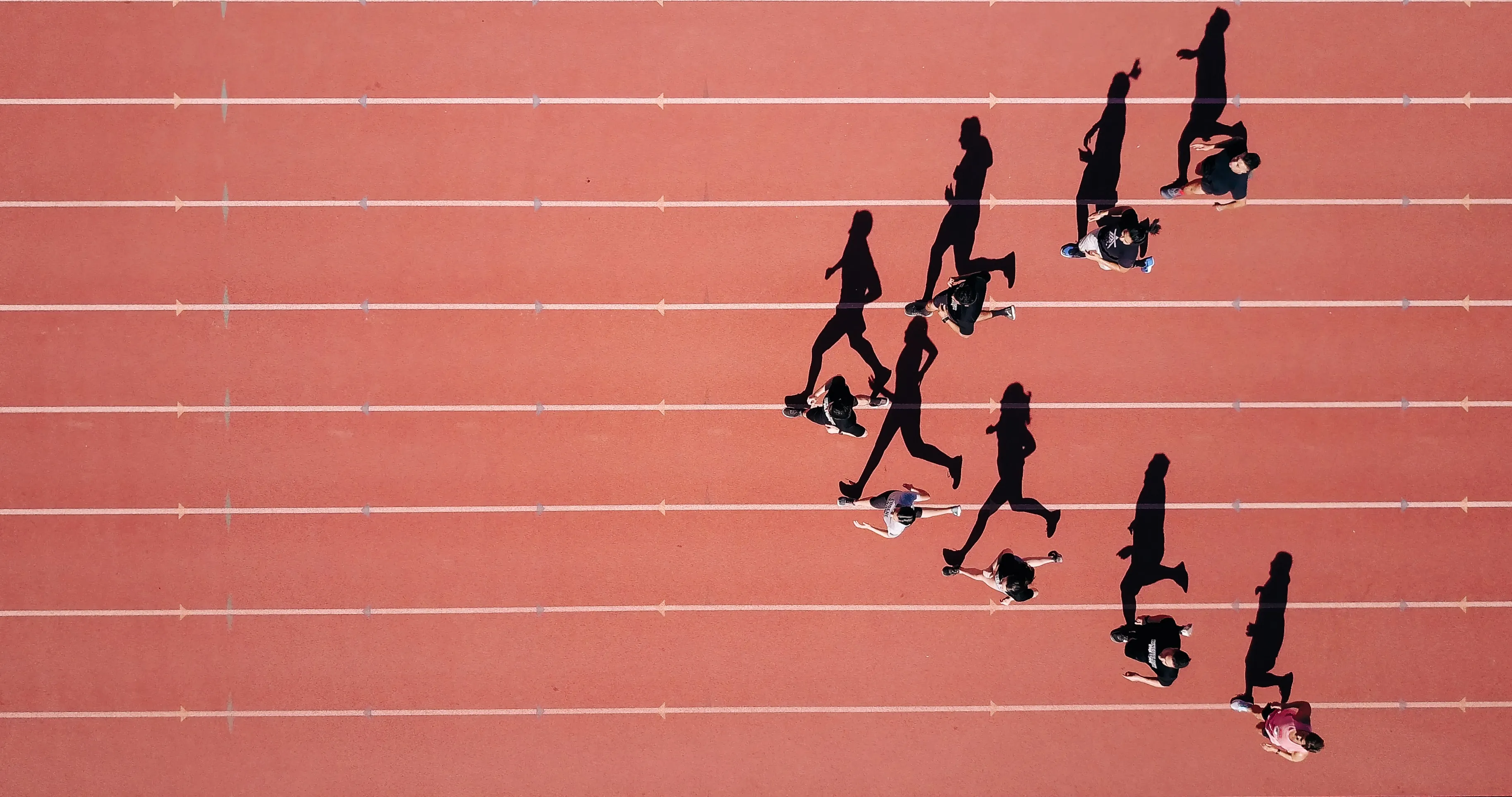 Man Running on Track