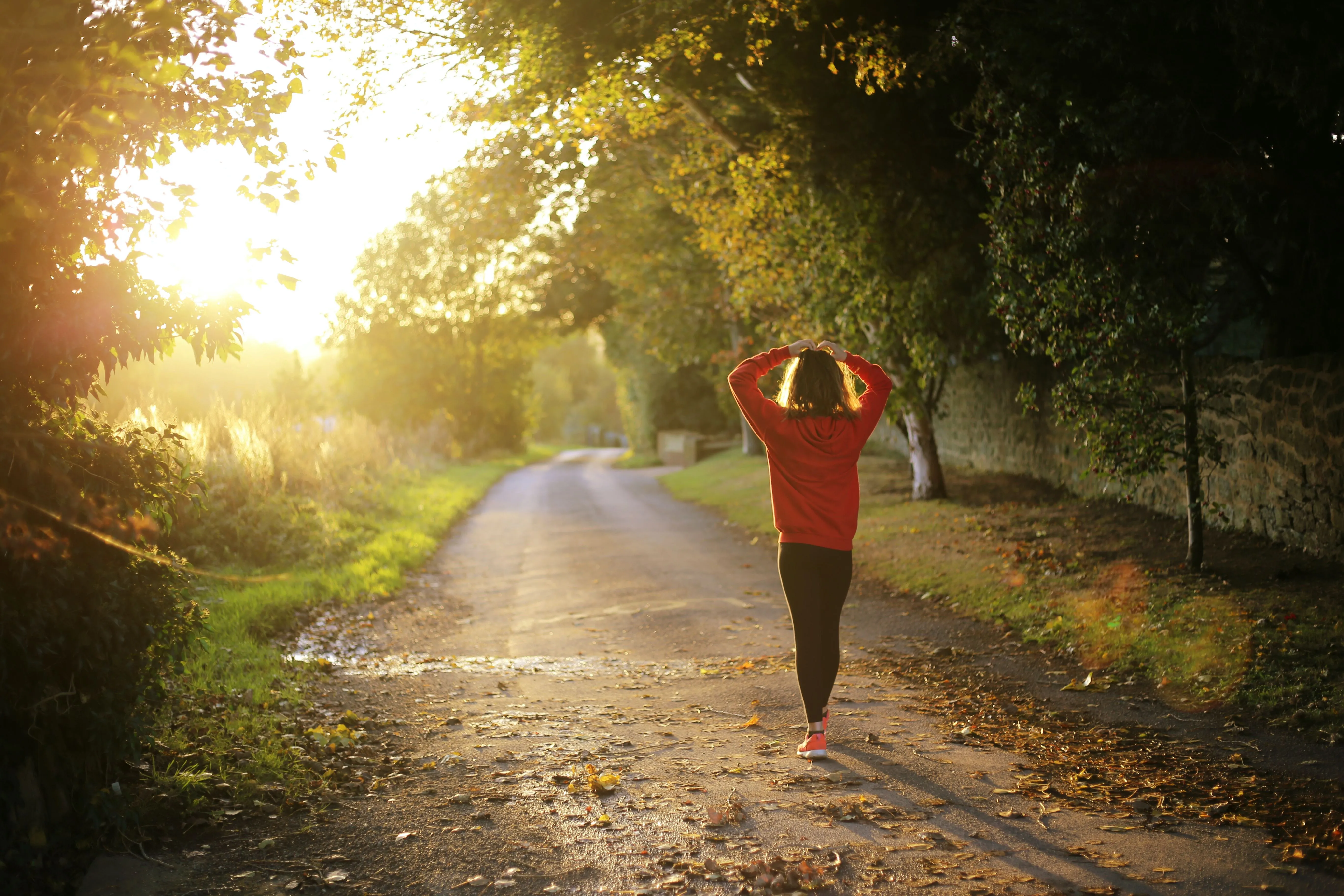 Woman on Trail Run